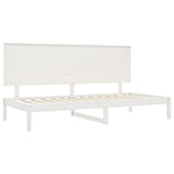 Day Bed without Mattress White 90x200 cm Solid Wood Pine