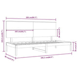 Day Bed without Mattress White 90x200 cm Solid Wood Pine