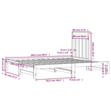 Pull-Out Day Bed Without Mattress 2X(90X200) Cm