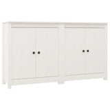 Sideboards 2 Pcs 70X35X80 Cm Solid Wood Pine
