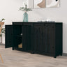 Sideboards 2 Pcs 70X35X80 Cm Solid Wood Pine