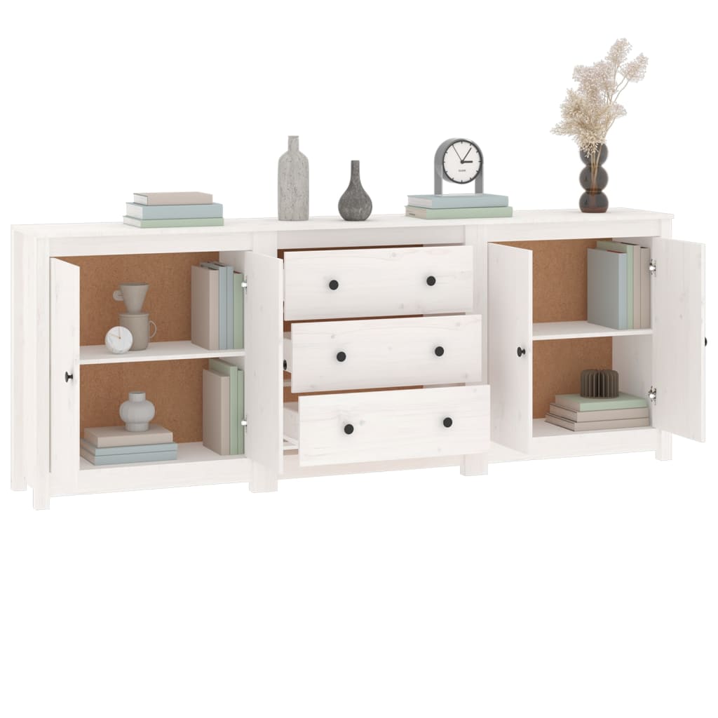 Sideboard 210X35X80 Cm Solid Wood Pine