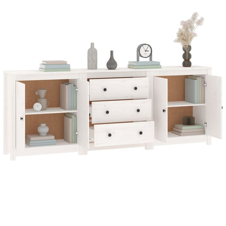 Sideboard 210X35X80 Cm Solid Wood Pine