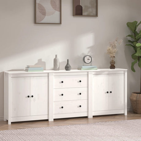 Sideboard 210X35X80 Cm Solid Wood Pine