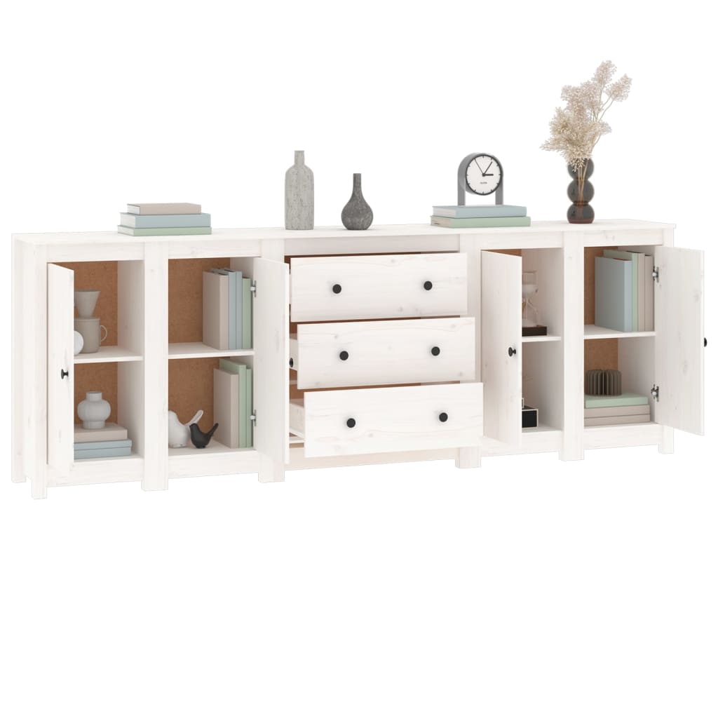 Sideboard 230X35X80 Cm Solid Wood Pine