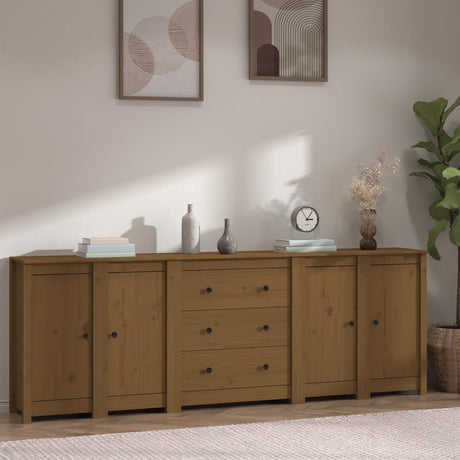 Sideboard 230X35X80 Cm Solid Wood Pine