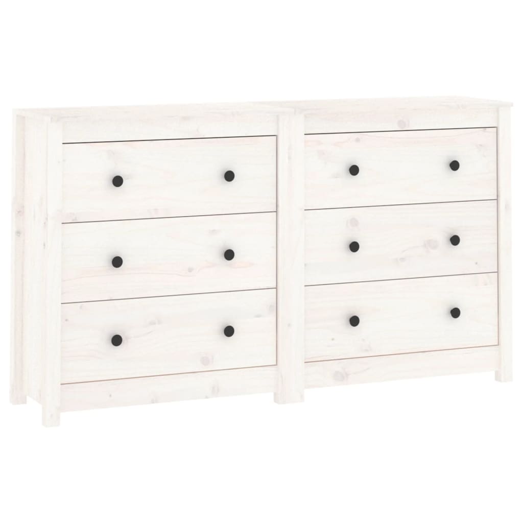Sideboard 140X35X80 Cm Solid Wood Pine