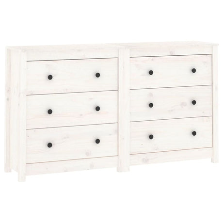 Sideboard 140X35X80 Cm Solid Wood Pine