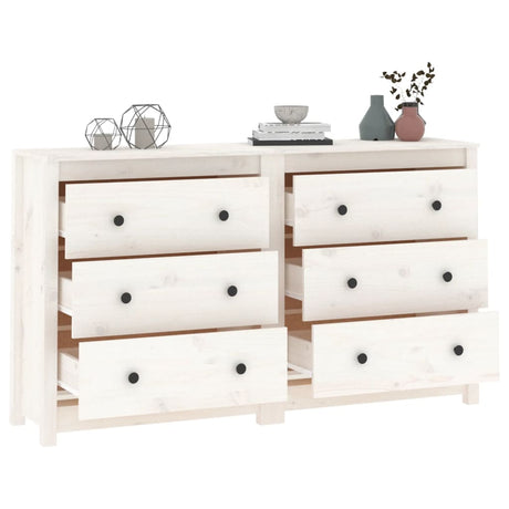 Sideboard 140X35X80 Cm Solid Wood Pine