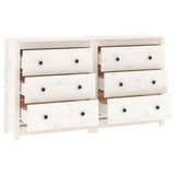 Sideboard 140X35X80 Cm Solid Wood Pine