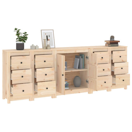 Sideboard 230X35X80 Cm Solid Wood Pine