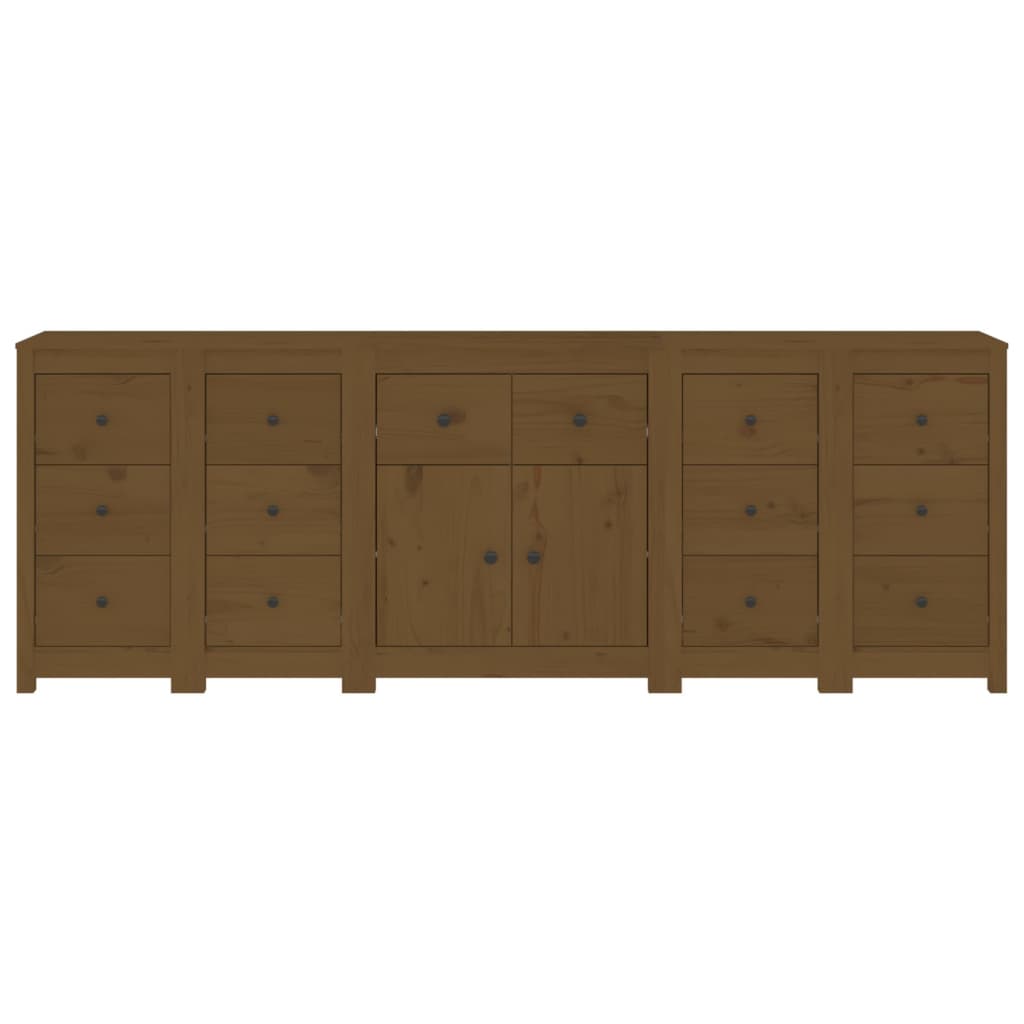 Sideboard 230X35X80 Cm Solid Wood Pine