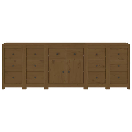 Sideboard 230X35X80 Cm Solid Wood Pine