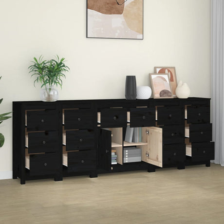 Sideboard 230X35X80 Cm Solid Wood Pine