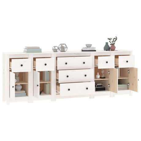 Sideboard 230X35X80 Cm Solid Wood Pine