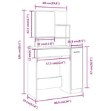 Dressing Table Set 86.5X35X136 Cm