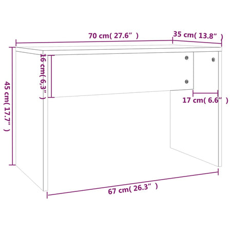Dressing Table Set 86.5X35X136 Cm