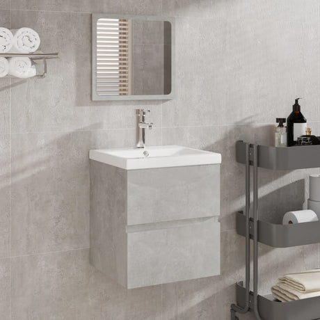 Bathroom Sink Cabinet With Basin And Mirror