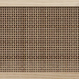 Tv Cabinet 80X30X40 Cm Solid Wood Pine And Natural Rattan
