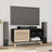 Tv Cabinet 80X30X40 Cm Solid Wood Pine And Natural Rattan