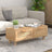 Coffee Table 80X40X30 Cm Engineered Wood&Solid Wood Pine