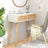 Console Table 80X30X75 Cm Solid Wood Pine&Natural Rattan