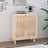 Sideboard 60X30X70 Cm Solid Wood Pine And Natural Rattan