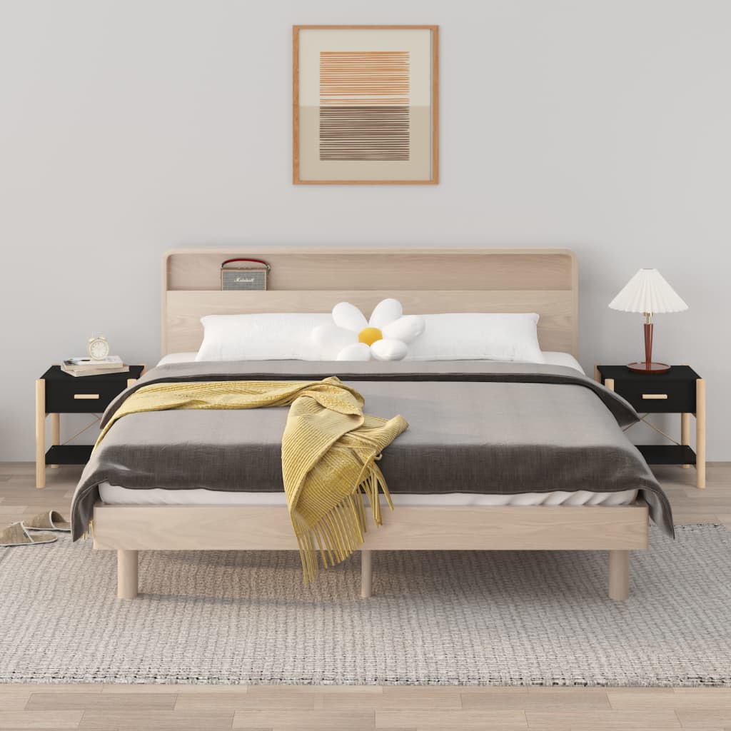 Bedside Tables 2Pcs 42X38X45 Cm Engineered Wood