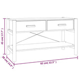 Tv Cabinet 82X38X45 Cm Engineered Wood