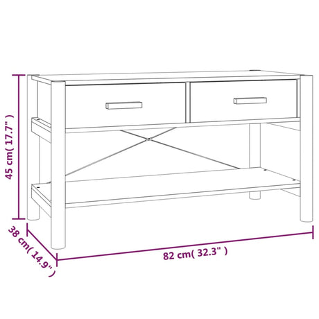 Tv Cabinet 82X38X45 Cm Engineered Wood