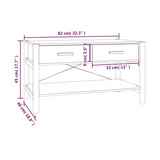 Coffee Table 82X48X45 Cm Engineered Wood