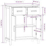 Sideboard 62X38X75 Cm Engineered Wood