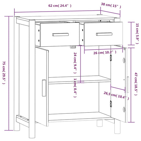Sideboard 62X38X75 Cm Engineered Wood