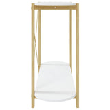 Console Table White 110x38x75 cm Engineered Wood