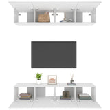 Tv Cabinets 4 Pcs 80X30X30 Cm Engineered Wood