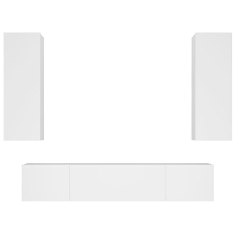 4 Piece Tv Cabinet Set Engineered Wood