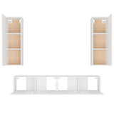 4 Piece Tv Cabinet Set Engineered Wood