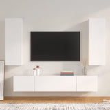 4 Piece Tv Cabinet Set Engineered Wood