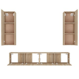 4 Piece Tv Cabinet Set Engineered Wood