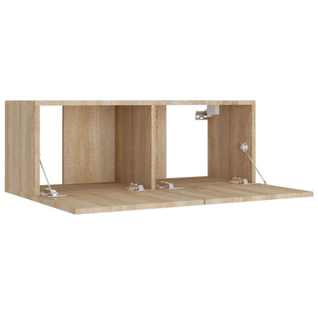 4 Piece Tv Cabinet Set Engineered Wood