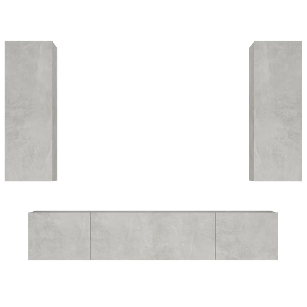 4 Piece Tv Cabinet Set Engineered Wood
