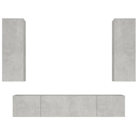 4 Piece Tv Cabinet Set Engineered Wood