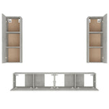 4 Piece Tv Cabinet Set Engineered Wood