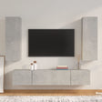 4 Piece Tv Cabinet Set Engineered Wood