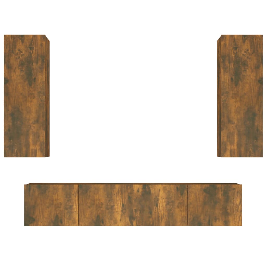 4 Piece Tv Cabinet Set Engineered Wood