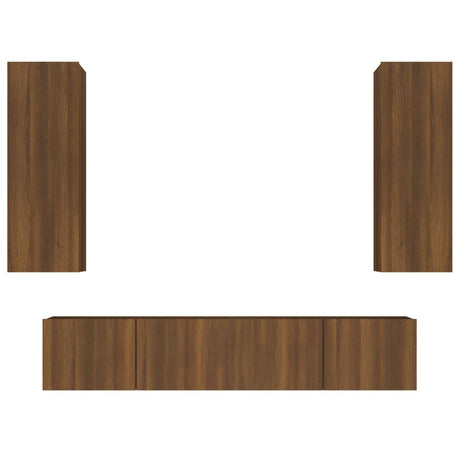4 Piece Tv Cabinet Set Engineered Wood
