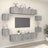 8 Piece Tv Cabinet Set Engineered Wood
