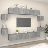 8 Piece Tv Cabinet Set Engineered Wood