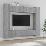 8 Piece Tv Cabinet Set Engineered Wood