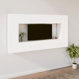 8 Piece Tv Cabinet Set Engineered Wood